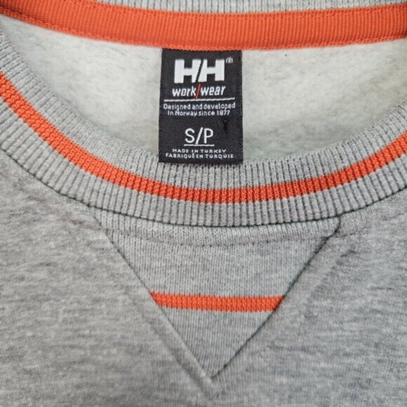 Helly Hansen HH Work Wear Sweatshirt Men's Size S Gray Crew Neck Pullover - Picture 7 of 10